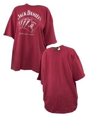 Jack Daniels Burgundy Short Sleeve Tee